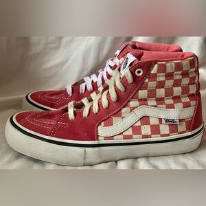 Vans Pro UltraCush Salmon Pink Suede Sk8 Skateboard Shoes Men's 7 Women's 8.5